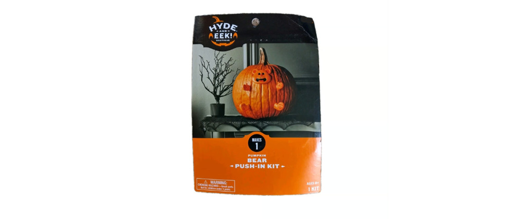 Halloween Pumpkin Bear Push-In Carving Kit Jack O Lantern Decorating Kit New